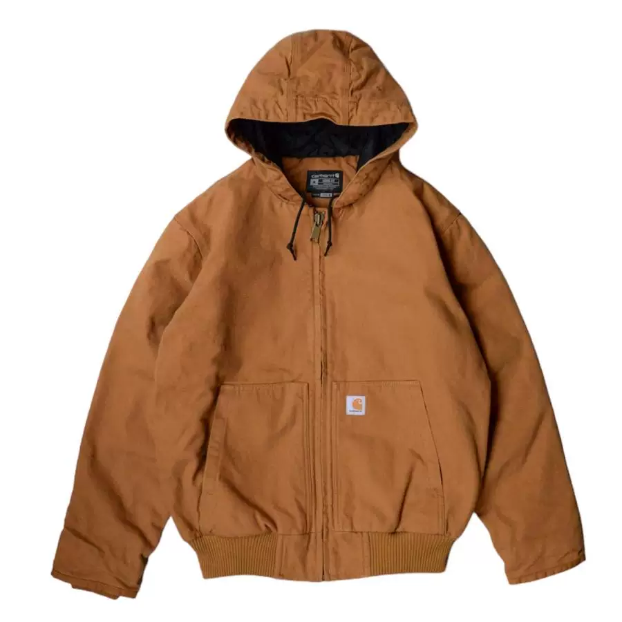 Основная линия Carhartt 104050 рабочая куртка с капюшоном J130 усовершенствованная молния модное худи куртка