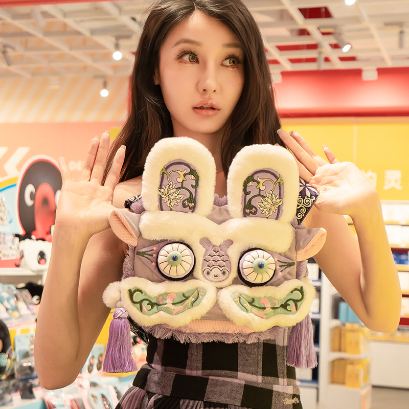 Yaxiaoqi Original Handmade Purple Crossbody Bag, Chinese Style Crossbody Mini Cute Bag, Trendy and Versatile