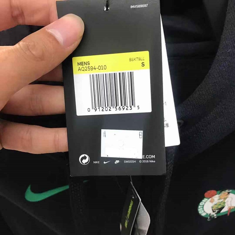 Áo khoác Nike nam mùa xuân 2019 Boston áo khoác bóng rổ có mũ trùm đầu AQ2594-010 - Áo khoác thể thao / áo khoác áo khoác reebok