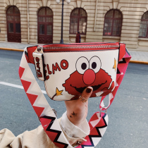 Elmo chest bag small bag female 2020 girl wild Sesame Street cookie monster ins Bundy shoulder crossbody fanny pack