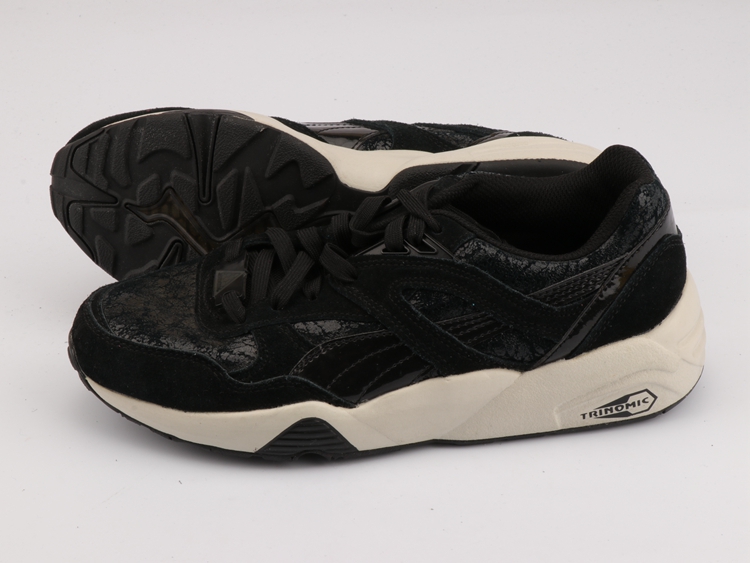 PUMA / Puma Horse Female R98 Retro Cracked Leather Trinomic Honeycomb Chạy giày đệm 361303 giay chay bo
