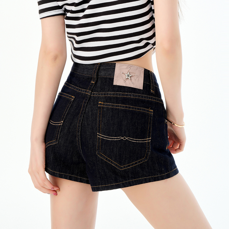 2026 Denim Blue Shorts for Women, Summer Hot Item, Low Waist, Sexy, Leg-Lengthening, Slimming, Ultra-Short A-Line Hot Pants
