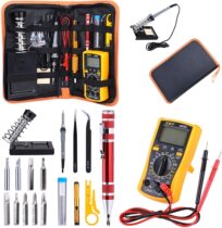 Thermostatic electric soldering iron Multimeter set 110V 220V 60W digital display soldering iron high power maintenance tool