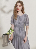 [MS. TIANXIN'S NEW 2026 SUMMER BUBBLE-SLEEVED SKIRT, 2 KNOTS OF HIGH WAIST, LEAVES TO COVER HER STOMACH, A THIN DRESS]