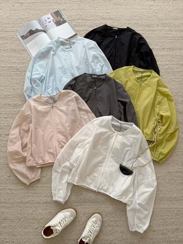 Mochadan2026 New Korean Style Loose-Fitting Slimming Versatile Casual Lightweight Sun Protection Jacket for Women with a Stylish Design