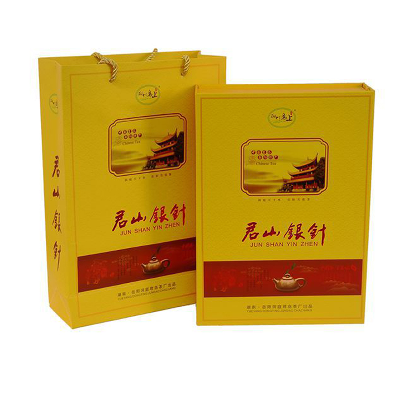 Junshan silver needle 150 grams of yellow tea tea gift box of Hunan Yueyang special production New Year gift special grade