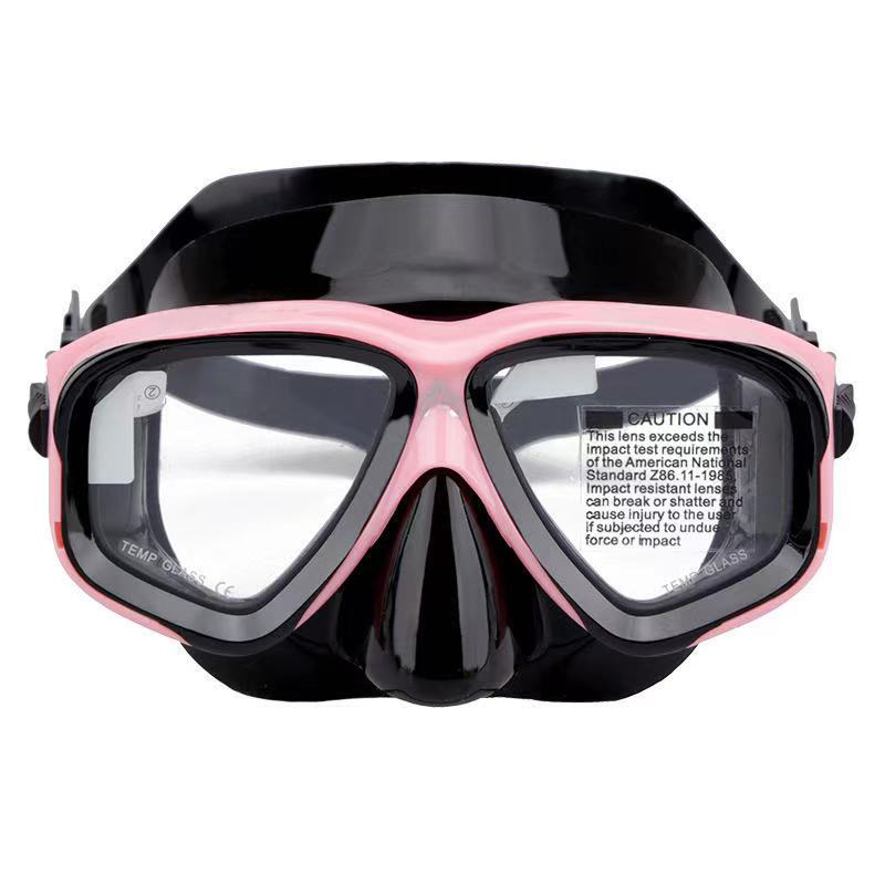 I come to create anti-fog deep floating mirror diving mirror large frame swimming goggles protector nose waterproof swimming glasses