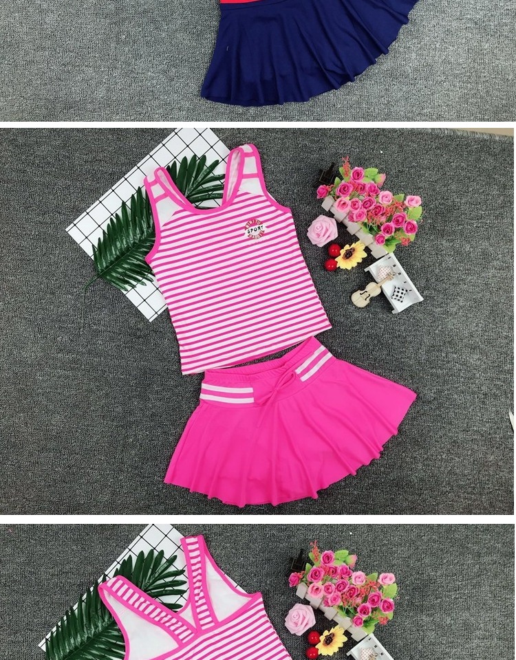 Đồ bơi trẻ em Cô gái Váy Chia Cô gái Đồ bơi Cô gái Hàn Quốc Big Boy Princess Hot Spring Đồ bơi - Bộ đồ bơi của Kid đồ bơi trẻ con