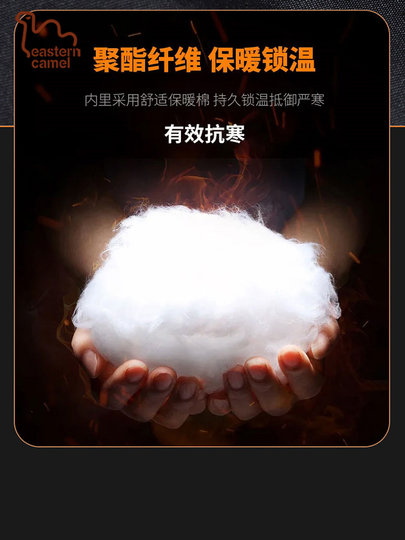 Oriental Camel Vest Men's Autumn and Winter Reversible Vest Cotton Warm Thick Down Cotton Vest Jacket Men