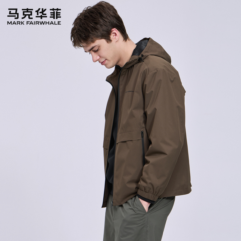 【Hooded Windproof】Mark Huafei Workwear Jacket Men's 2026 Spring New Trendy Casual Loose Coat