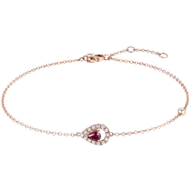 Six Foo Jewelry 18k Gold Ruby Bracelet Women 100 Hitch Diamond Hand-decorated Delivery Pricing G22DSKB0001R