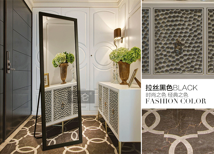 Buren quần áo gương chống cháy nổ đầy đủ chiều dài gương phù hợp gương khung sàn phòng ngủ quần áo cửa hàng nhà lớn gương treo tường - Gương gương bàn trang điểm đẹp
