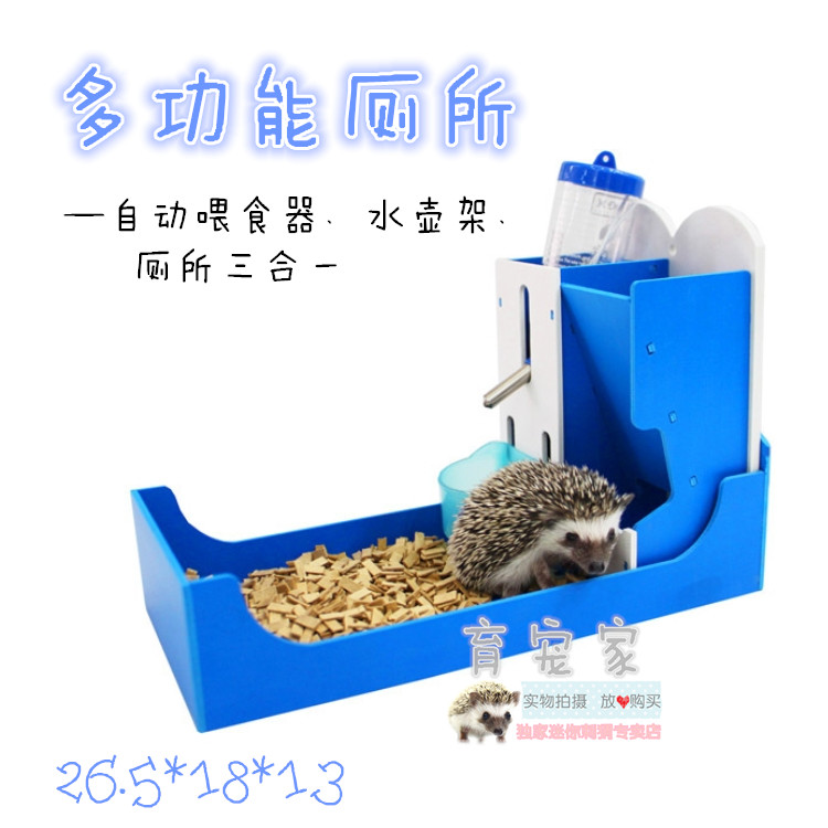 Africa Mini Hedgehog Multifunction Toilet Supplies Bedpan Kettle Three-in-one Live Pets