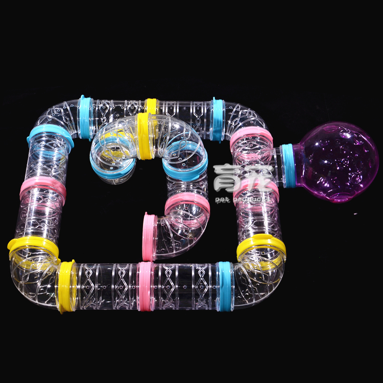 Hamster Piping Accessories Supplies Toy Combinations Daryo Caged With Flying Treasure Free Squirrel Cage DIY Splicing Fun