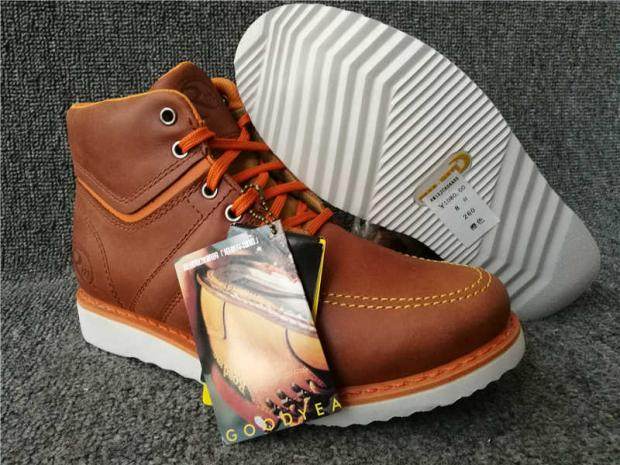 41 41 42 43 44 44 Goodyear not open rubber genuine leather high cylinder casual shoes men's shoes