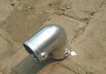 Round custom-made steel pipe railing buckle small elbow cast iron fence frame connecting pipe fittings naughty Fort fastener