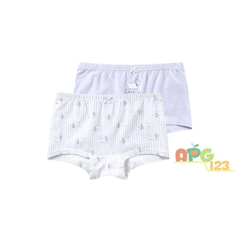 Barabara girls underwear (2 pairs) new children's shorts comfortable children with simple comfort and skin