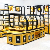 Bread cabinet Display cabinet Side cabinet Paint cake model cabinet Nakajima counter Drawer shelf Wrought iron pastry cabinet