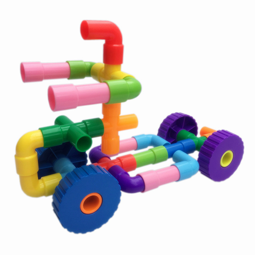 plastic pipe building toys