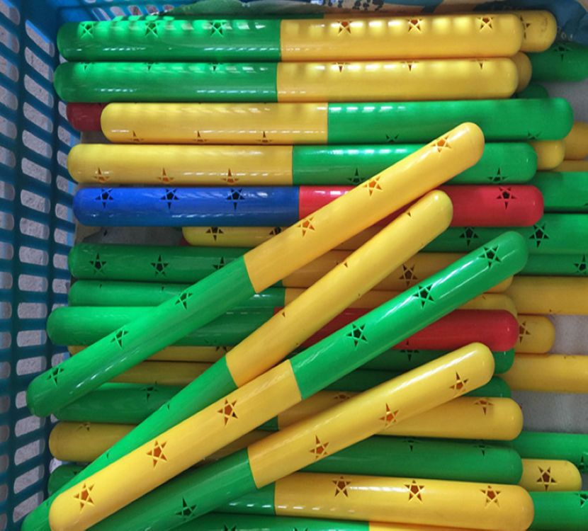 Baton Bar Kindergarten Gymnastics Bar Sound Plastic Color Stick Children Sports Fitness Equipment Early Playground Fitness 