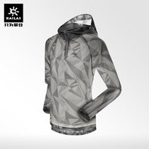 Kele Stone Outdoor Sports Womans bat sleeve printed thin wind coat KG620269