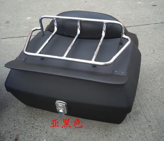 Chu Hồng phụ bên trái đại bàng vua lắp đặt xuất khẩu hộp đuôi sang trọng + khung trên cùng + sàn sắt + lưng cao + đèn hậu - Xe gắn máy phía sau hộp thùng đựng đồ sau xe máy