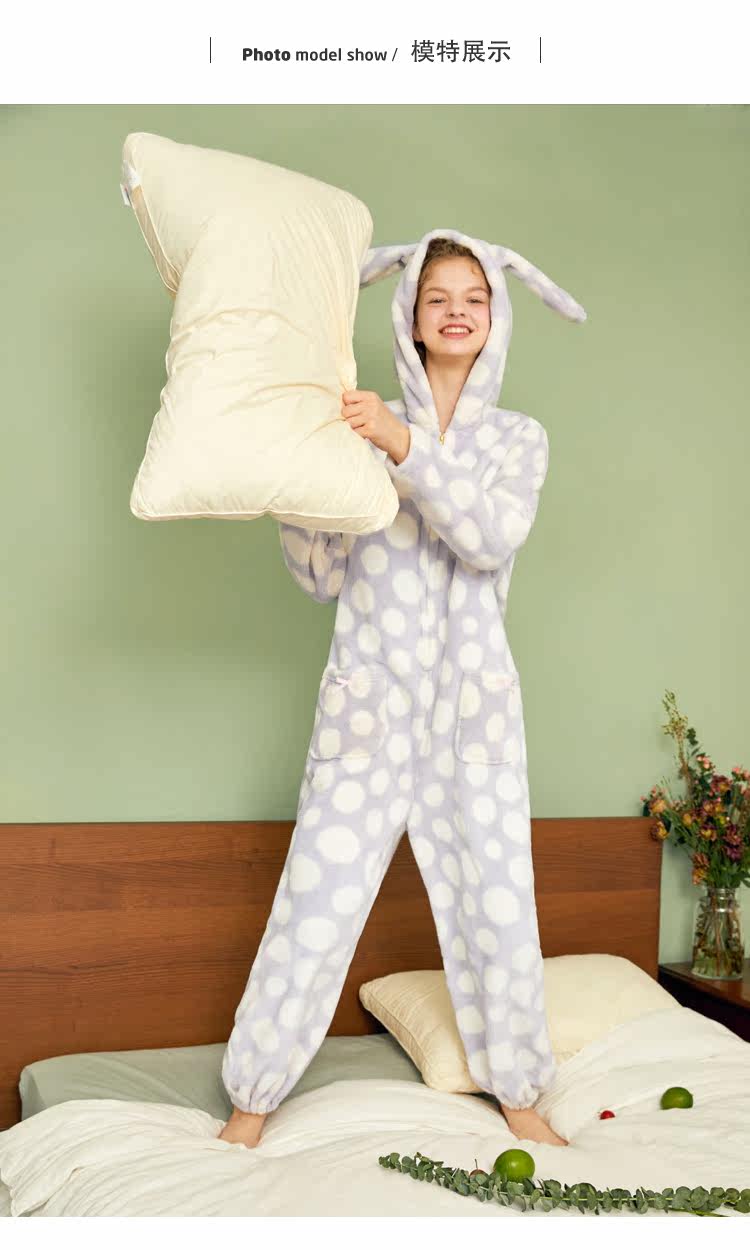 Pyjama pour femme à manches longues - Ref 2991528 Image 10