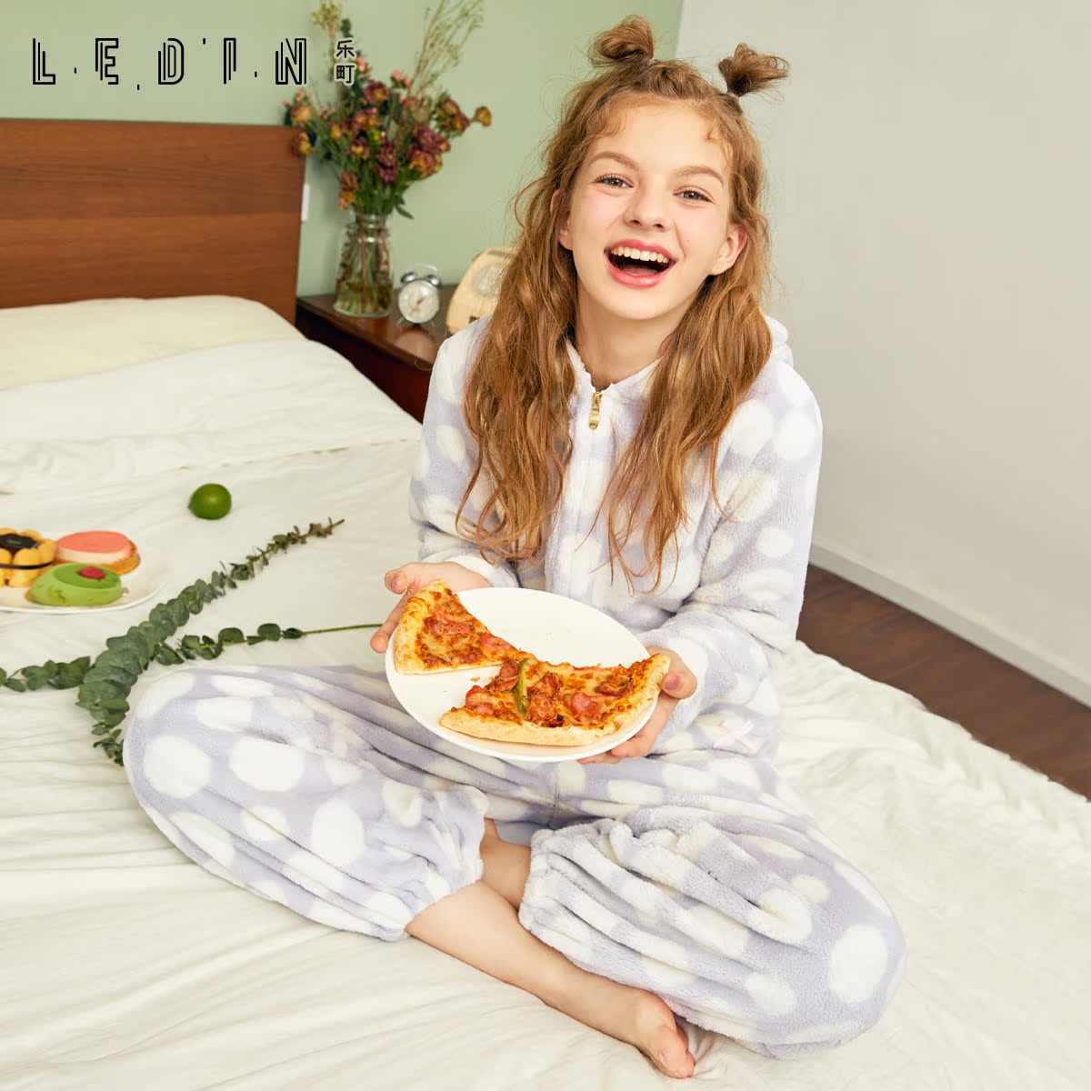 Pyjama pour femme à manches longues - Ref 2991528 Image 5