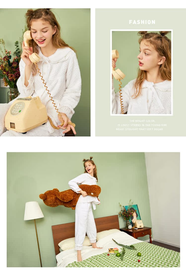 Pyjama pour femme à manches longues - Ref 2991533 Image 14