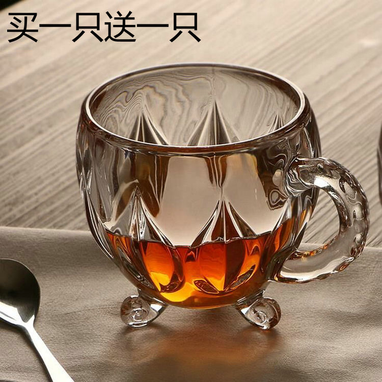 Buy a bespoke a European-style retro with a coffee cup Home Crystal glass water glass Lovely Milk Breakfast Cup