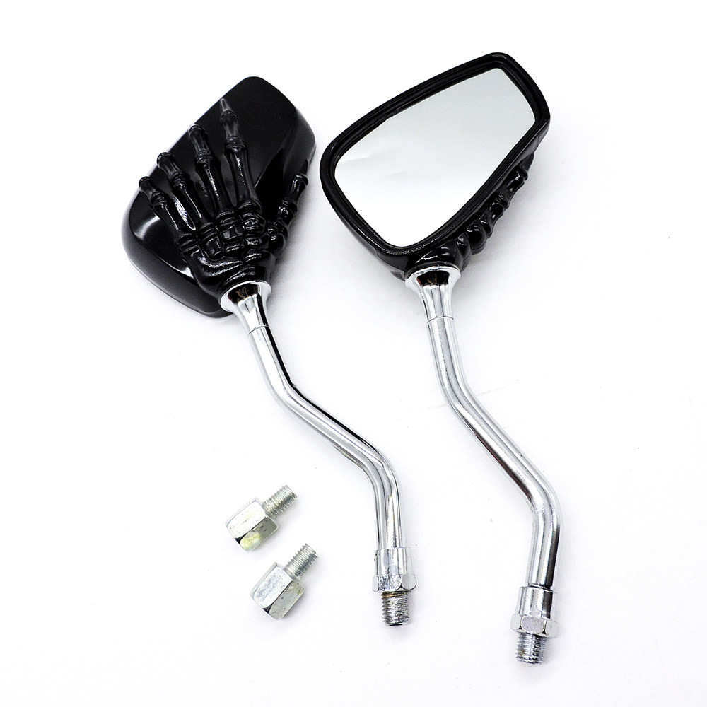 Motorcycle rearview mirror scooter modified personalized ghost hand reflector booster universal ghost claw rearview mirror