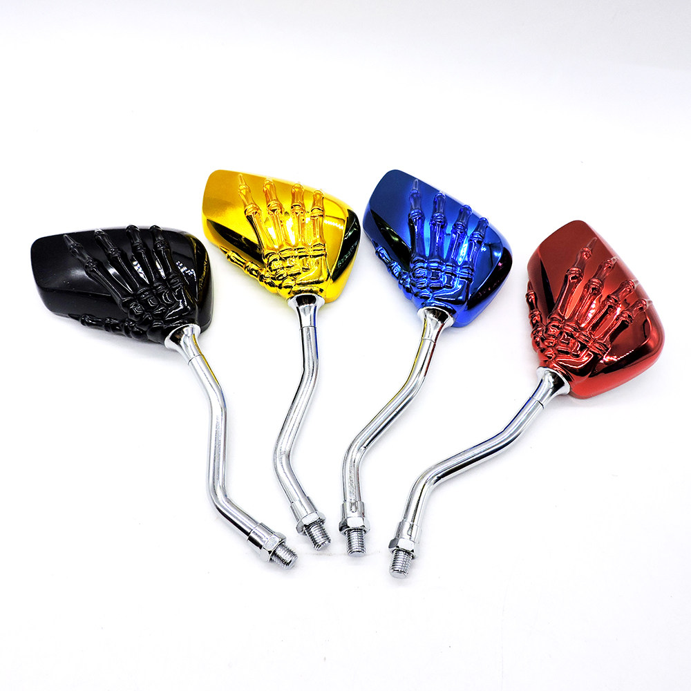 Motorcycle rearview mirror scooter modified personalized ghost hand reflector booster universal ghost claw rearview mirror