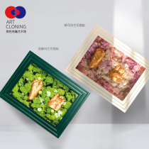 Handmade diy clone powder newborn hand-foot print baby hand and foot ink pad 100 days full moon souvenir Forever Flower