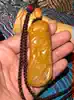 Yellow wax stone Guan Gong pendant carving is good and the price is not expensive 