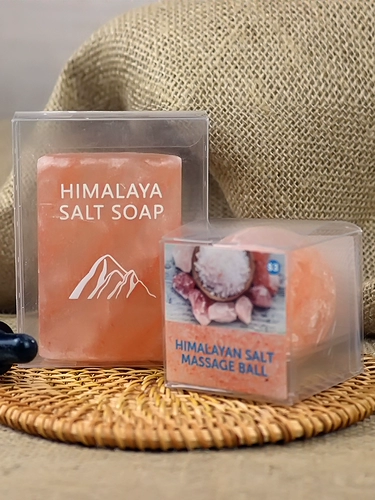 Гималайская розовая соль соль массаж камень красоты салон здоровья спа -салон массаж эфирного масла Горячие сжатые камни расслабляются и распадаются