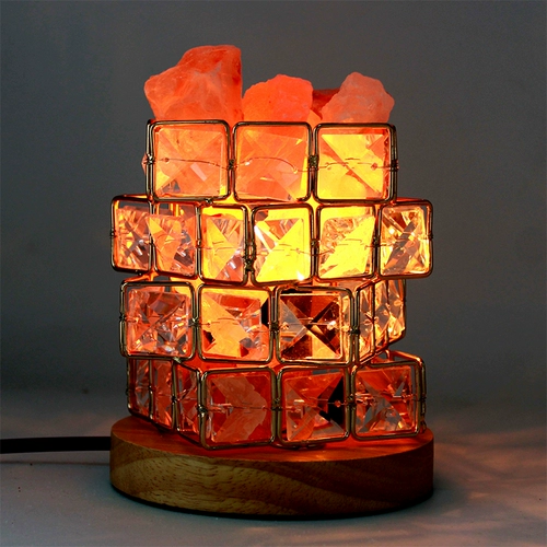 Гималайские хрустальные соли света ночные огни естественным образом регулируют негативное очищение ионов.