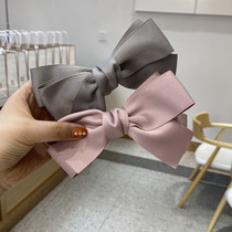 Net red elegant temperament bow hairclip new handmade fabric ins spring hairclip