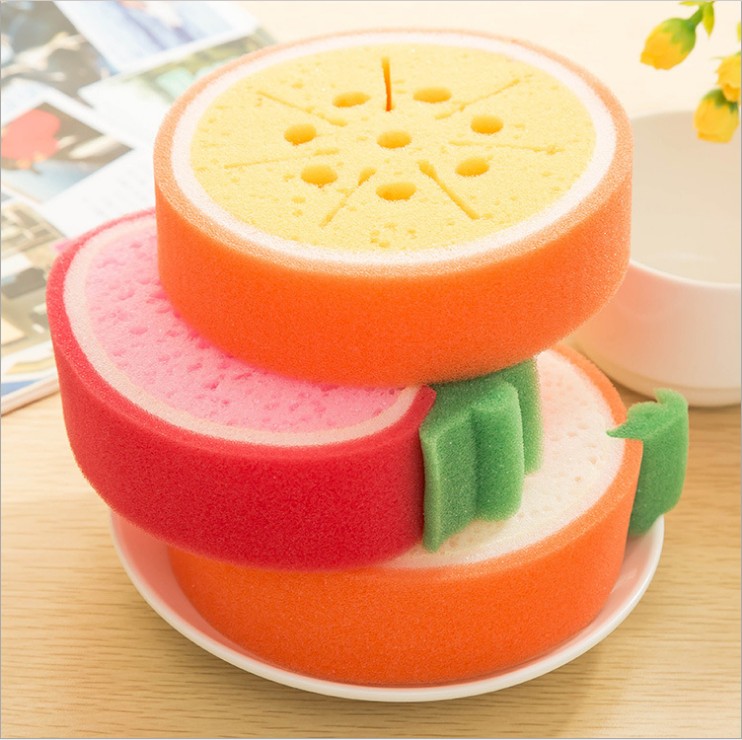 Fruit thick sponge wipe scrub cloth dishcloth strong decontamination dish towel