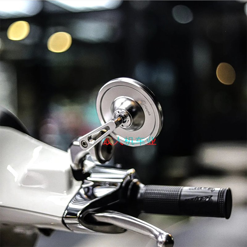Applicable Honda NS125LA reflective mirror retrofitted handlebar mirror CNC aluminum alloy round mirror inverted mirror-Taobao