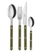 YURUUI Designer Spot! French Sabre Paris fern green knife and fork spoon stainless steel western dining tableware