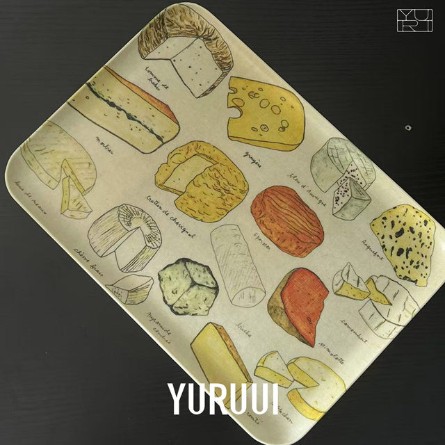 YURUUI Designer Japan Fog Linen Work Painting Food Pallet Storage Pallet Storage Pallet