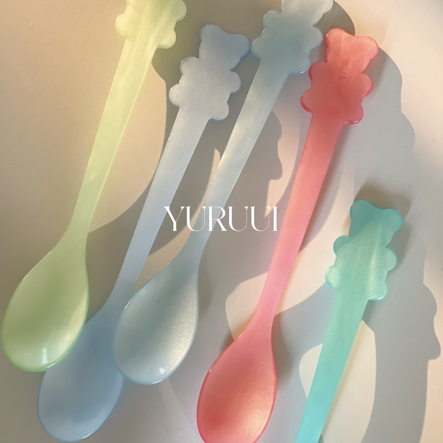 Designer German high-quality colorful acrylic spoon