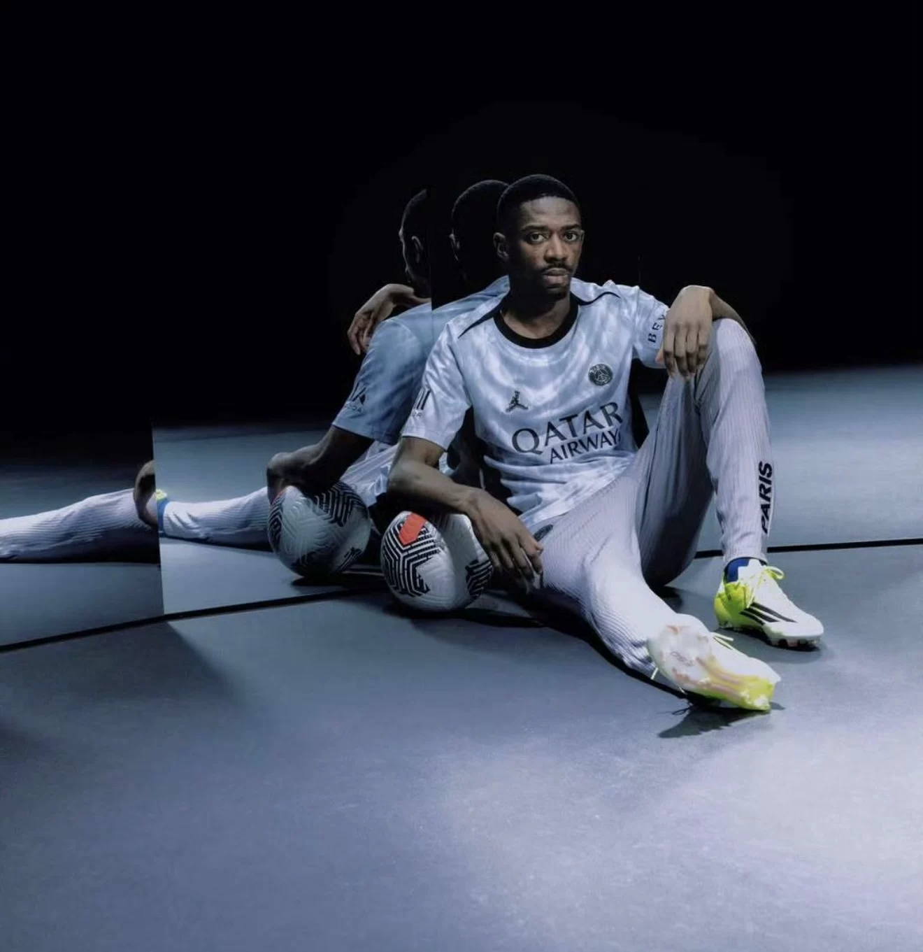 Nike Париж Сан-Жермен 26-летняя версия нового игрока, тренировочная разминка с коротким рукавом