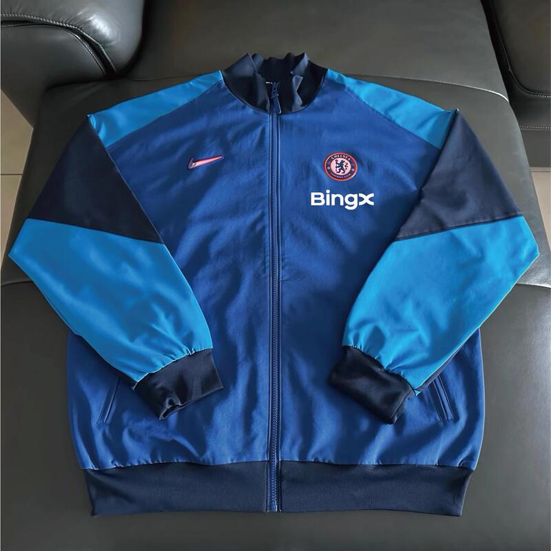 Nike Chelsea 24-25 Season Player Version Casual Jacket Loose Fit Nike Chelsea 24-25 Season Player Version Casual Jacket Loose Fit