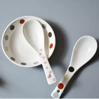 Independent porcelain small soup spoon porcelain sauce seasoning dish hot pot sauce dish snack dish a variety of options