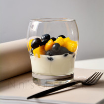 Whiskey glass transparent smoothie cup dessert Cup Italian simple water cup mouth Cup