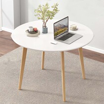 4 people small table household Table 2 people economical rental house small table simple rental room to eat white round table