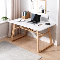 Minimalist desk simple home high school students junior high school students bedroom study table White computer table ins Wind