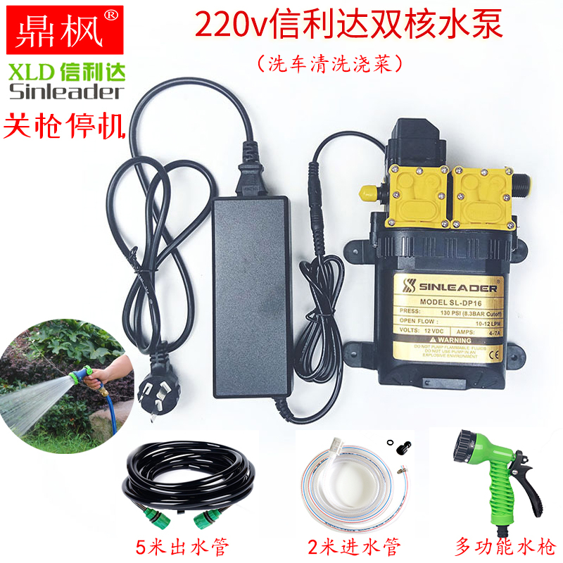 12V Dual-Core Diaphragm Pump for Spraying, Car Washing, Watering, Boosting Pressure, Dust Removal, Cooling, Agricultural Spraying 12V Dual-Core Diaphragm Pump for Spraying, Car Washing, Watering, Boosting Pressure, Dust Removal, Cooling, Agricultural Spraying