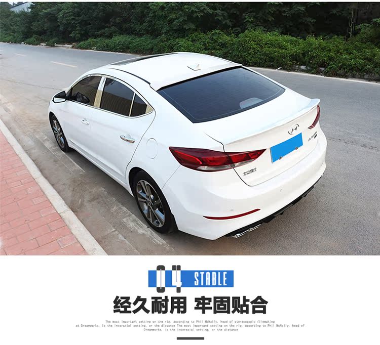 Cổ áo hiện đại hàng đầu cánh sửa đổi đặc biệt sơn miễn phí cài đặt đấm cố định gió đuôi áp lực loại trang trí cánh trên duoi gio xe oto